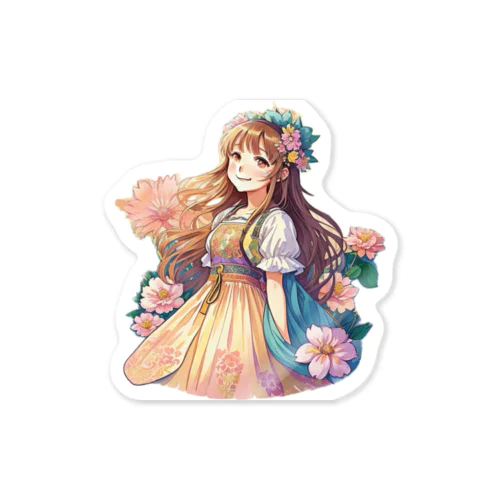 花の少女 Sticker