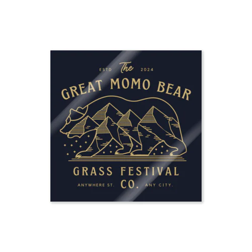 GREAT MOMO BEAR ステッカー