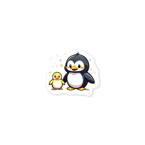 かわいいペンギン ステッカー