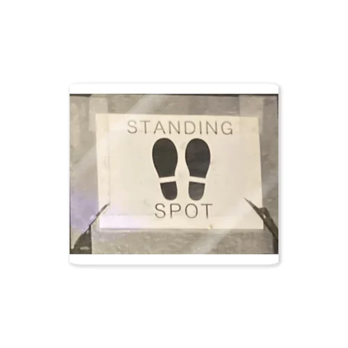 STANDING SPOT Sticker