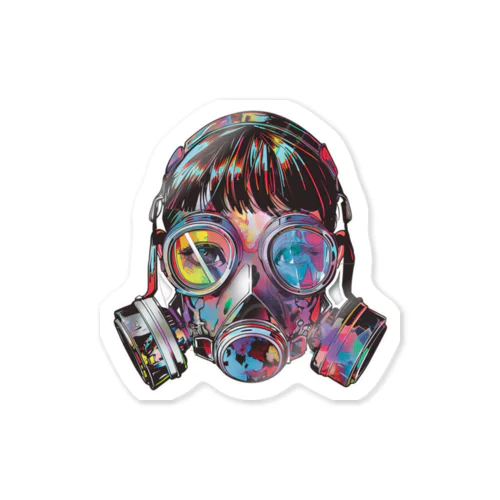 gasmask sticker 02 ステッカー