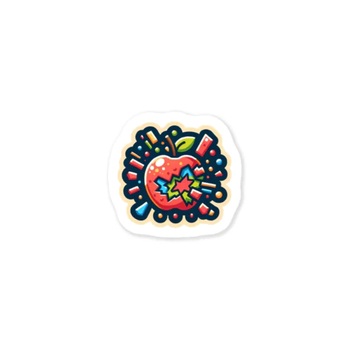 弾けるりんご Sticker