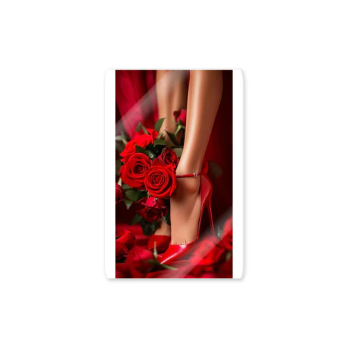 red Rose heel  Sticker