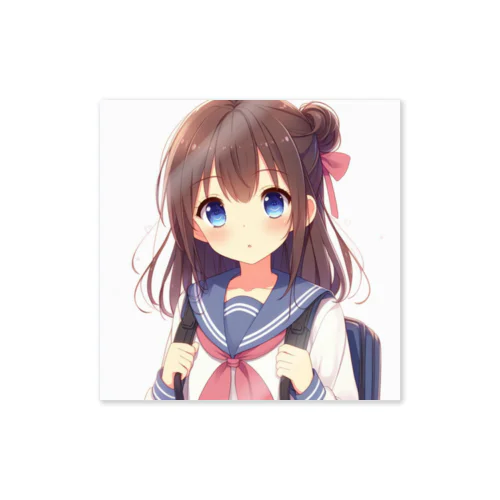 もふもふでキュートな女の子 Sticker