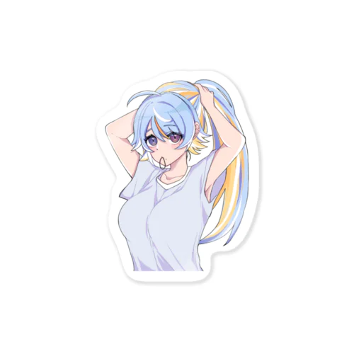 きゅんきゅんレトロポニーテール Sticker