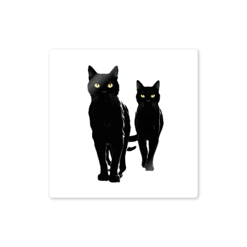 黒猫の思い (=^・^=) Sticker