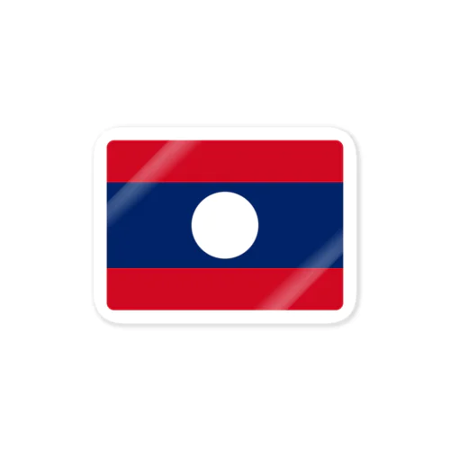 ラオスの国旗 Sticker