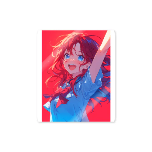 赤髪の幼馴染系女子 Sticker