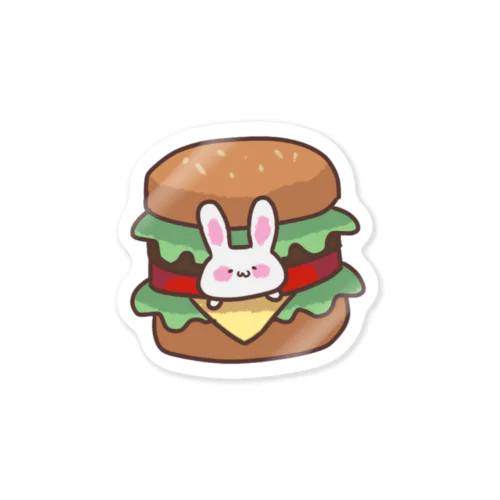 うさバーガー Sticker