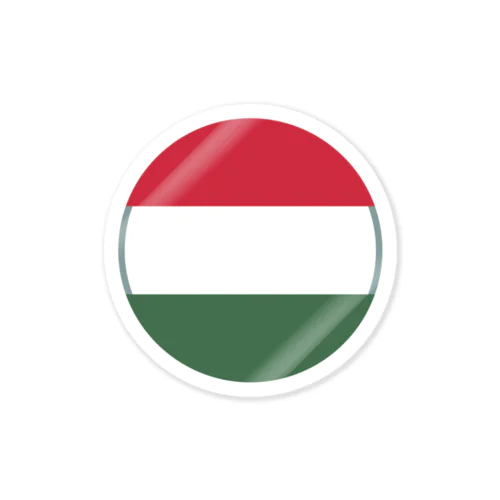 ハンガリーの国旗 ステッカー