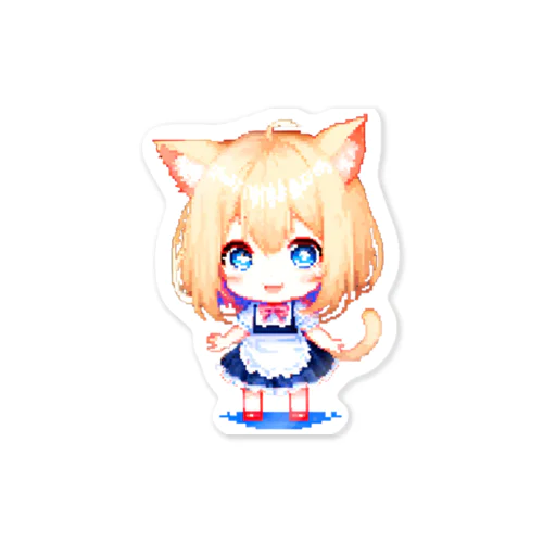 8-BITnekomimiMaid ステッカー