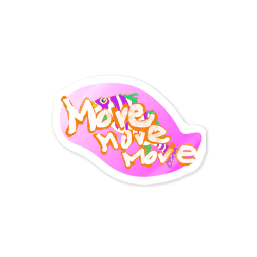 ステッカーMOVEタカノハ Sticker