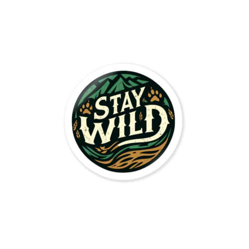 **Stay Wild** - 野生を保て    -  ステッカー