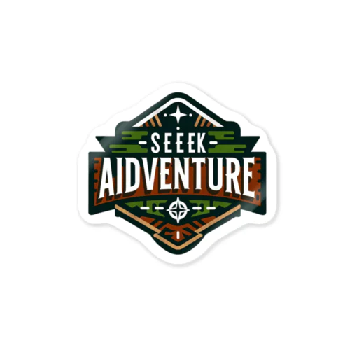 **Seek Adventure** - 冒険を求めよう    ステッカー