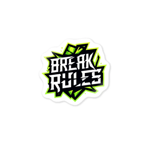  **Break Rules** - 規則を破ろう     -  ステッカー