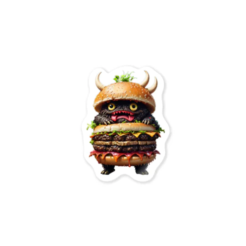 トリプル肉厚ビーフバーガー妖怪　バグドガルド Sticker