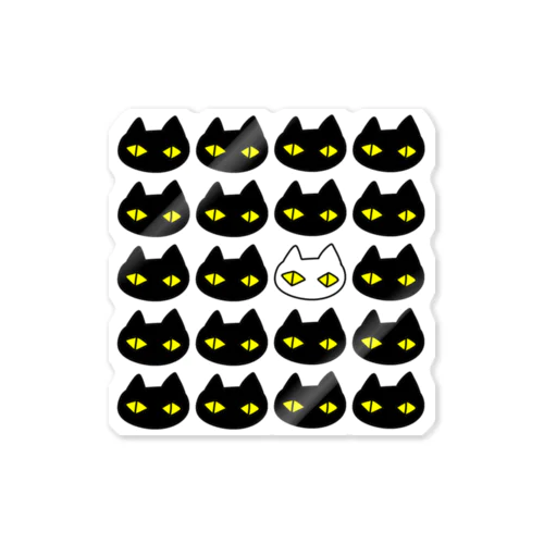 黒猫ボディーガード 001 Sticker