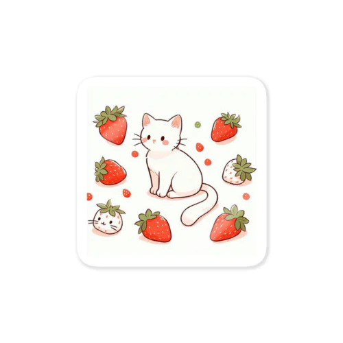 苺とねこ。2 Sticker