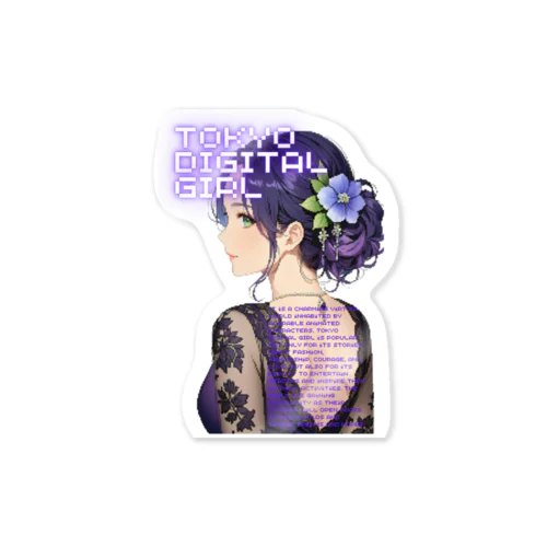 TOKYO DIGITAL GIRL 01 Sticker