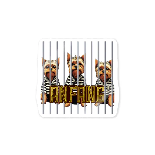 ANFANG PRISON YORKIE Sticker