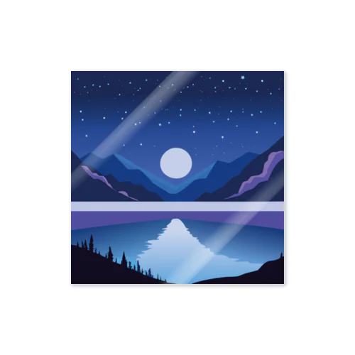 Midnight Lake Sticker