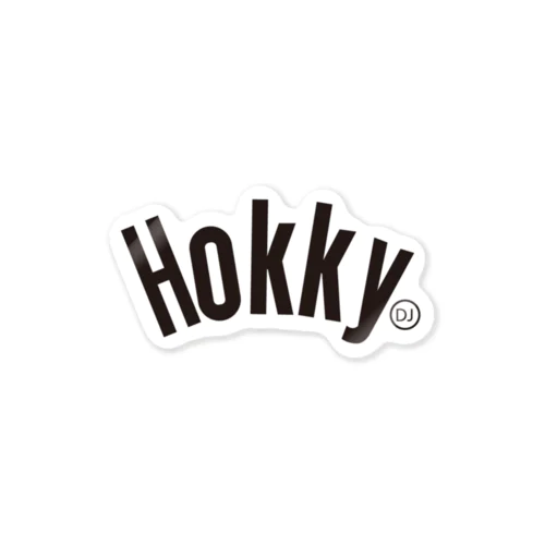 HOKKY 黒ロゴ　 스티커