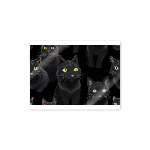 黒猫グッツ Sticker