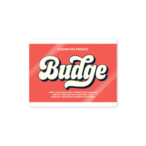 Budge ステッカー