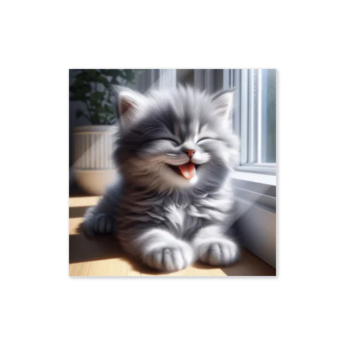あかんべにゃんこNo.4 Sticker
