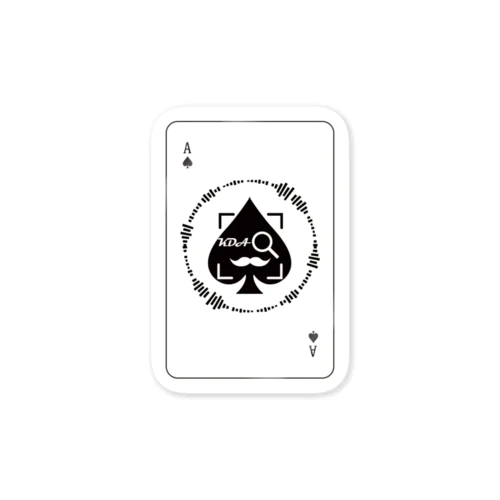 Ace of Spades（白バック） Sticker