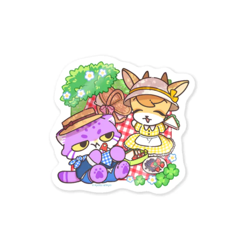 カイくん・コンちゃんピクニック(2024.5) Sticker