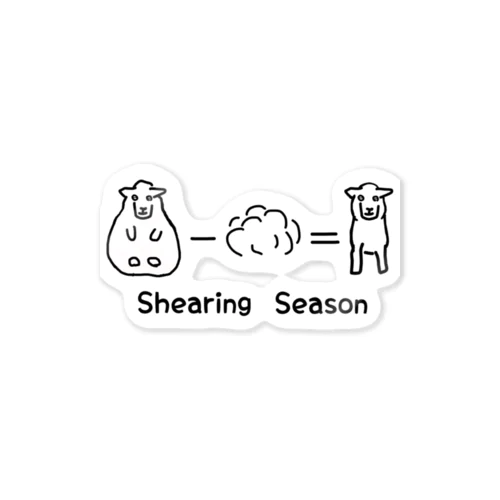 毛刈りシーズン Sticker