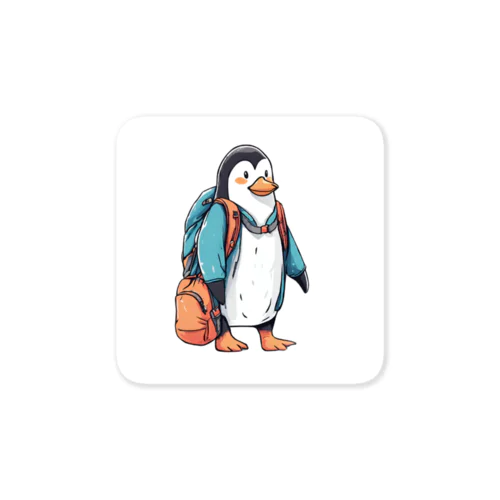 リュックを背負ったペンギンくん Sticker