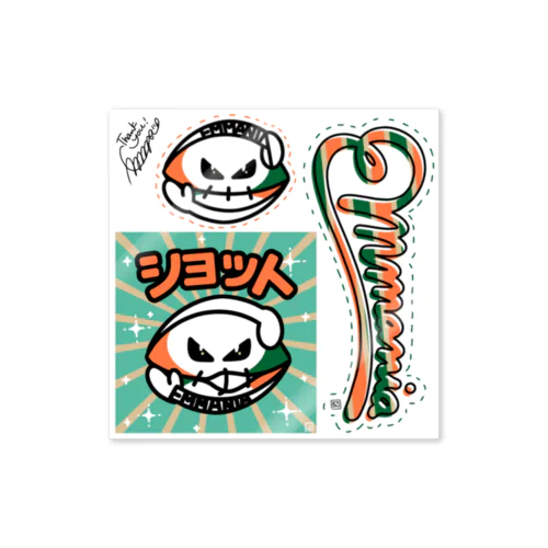 ショットさん🏉ステッカーセット Sticker