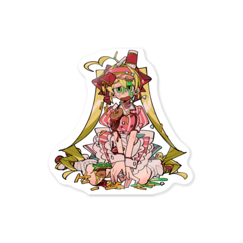 頑張るアタリちゃんプチ Sticker