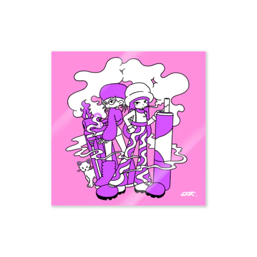 smokers-digital Sticker