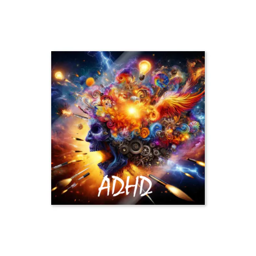 ADHD 　爆発的思考力 Sticker