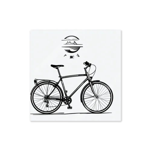 自転車ロゴ ステッカー