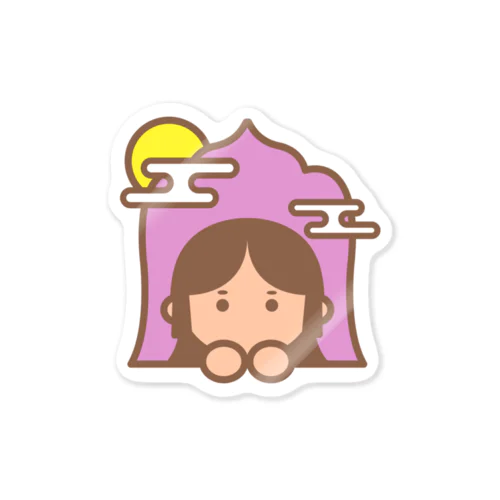 「滋賀のもん」石山寺 紫式部 ダイカットステッカー Sticker