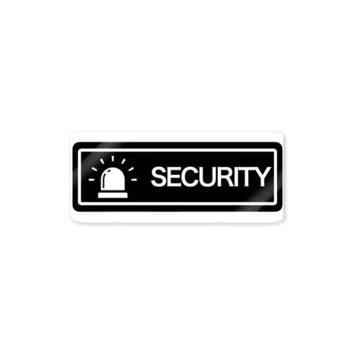 盗難防止セキュリティステッカー[ブラック] Sticker