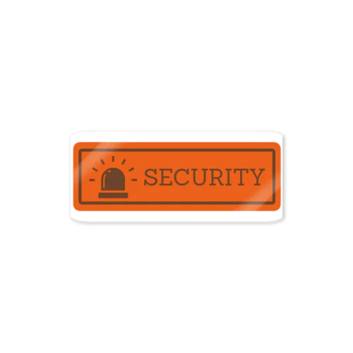盗難防止セキュリティステッカー[エルメスオレンジ] Sticker