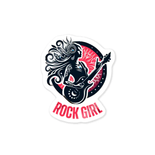 ROCK GIRL Sticker