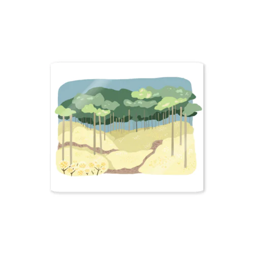 あの日の景色 -ミツマタ群生地- Sticker