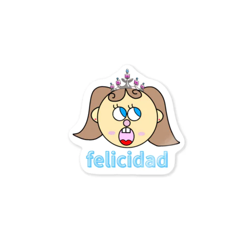 felicidad Sticker