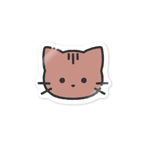 ふわふわ茶ねこ Sticker