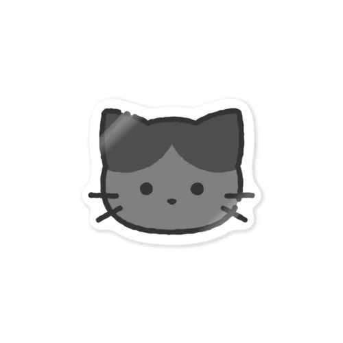 ふわふわ黒ねこ Sticker