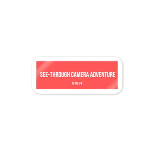 SEE-THROUGH CAMERA ADVENTURE Sticker