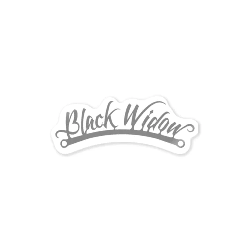 BlackWidow-Logo-Gray Sticker