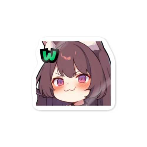 ケモミミお嬢さま_w Sticker