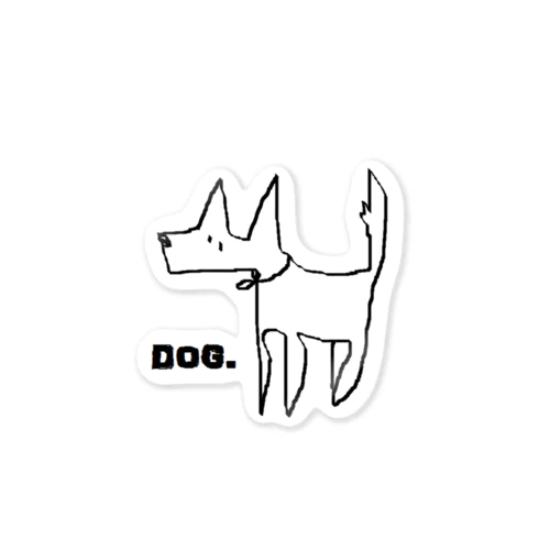 DOG. Sticker